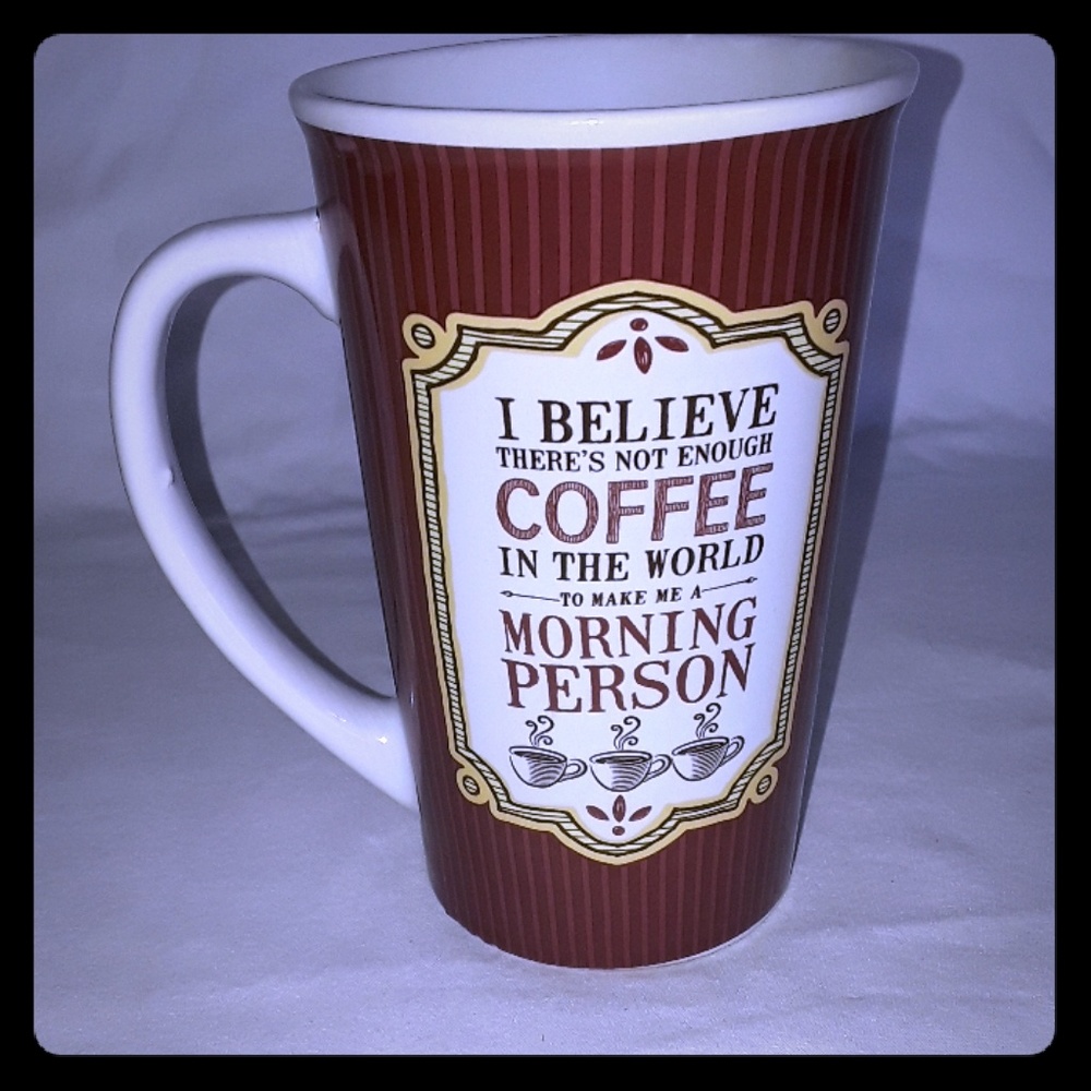 Pier 1 Imports Stoneware mug/cup NOT enough coffee